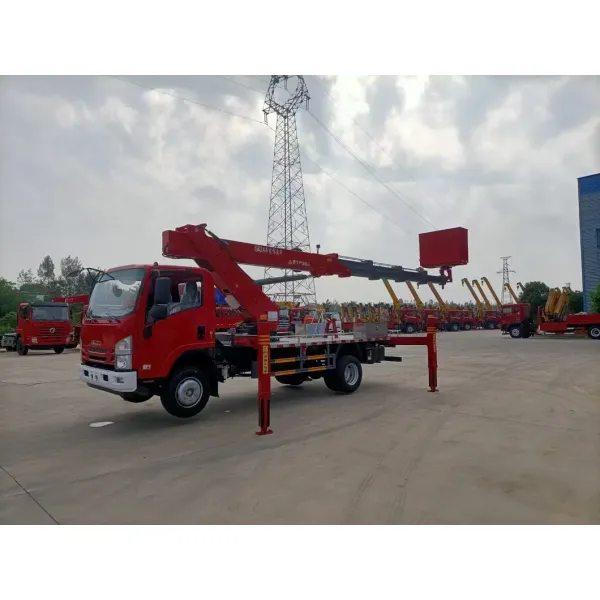 Isuzu 24m Hydraulic Aerial Work Truck, Aerial Work Lifting Truck, Telescopic Folding Arm Hydraulic Lifting Truck, Factory Price for Sale