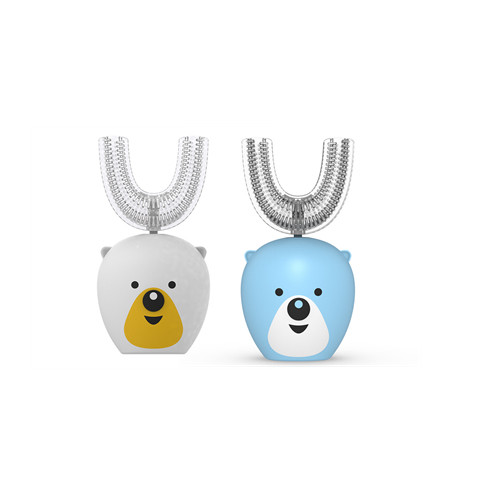 1500mAh Ultrasonic Tooth Cleaner 360 Degree Electric U Shaped Toothbrush