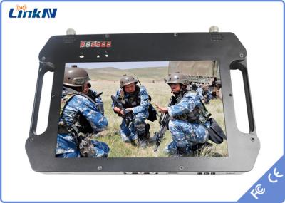 Receptor video Handheld de COFDM com 10,1 da” criptografias AES256 FHD CVBS H.264 a pilhas exposição