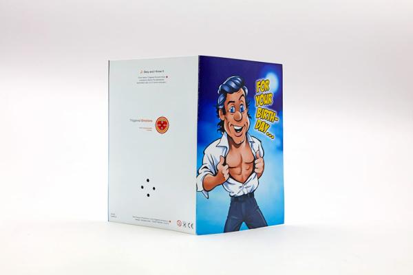 Os cartões graváveis do aniversário do ODM, gravam seu tamanho dos cartões 157×222mm da voz