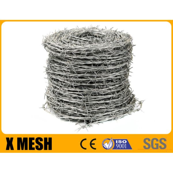 Galvanized Barbed Wire With Four Barb Type Reverse Twist High Tensile For itary Security