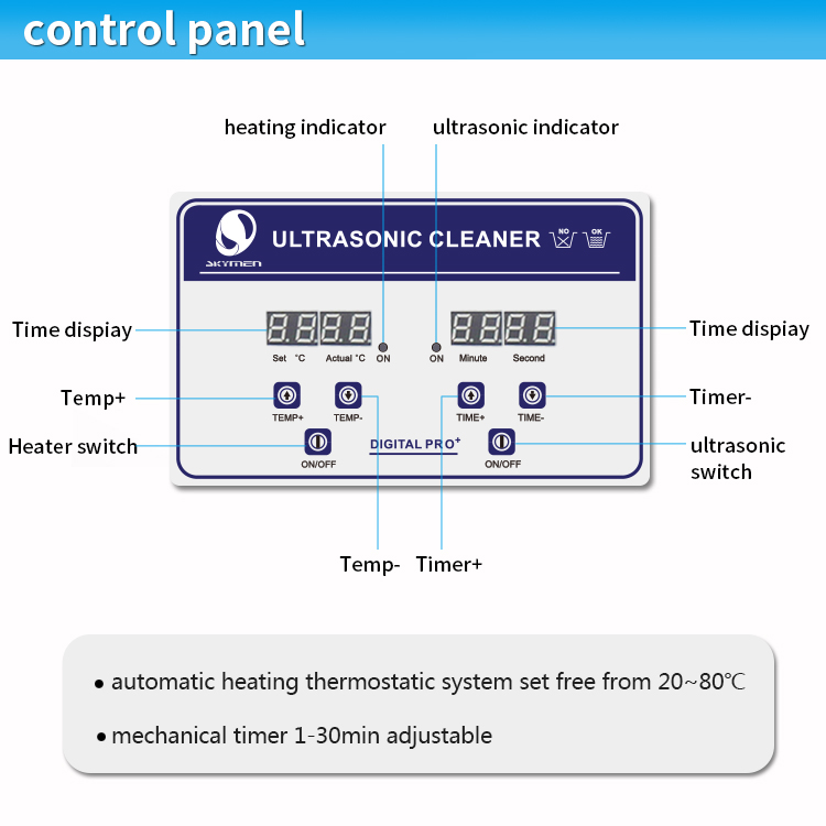 Skymen JP-020 3.2L 3D печатая штепсельную вилку Великобритании США AU ультразвукового уборщика механическую электрическую