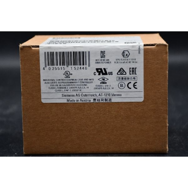 Siemens SIMATIC S7-1200 Switch Mode DIN Rail Power Supply 85 → 132V ac Input, 24V dc Output, 2.5A 60W