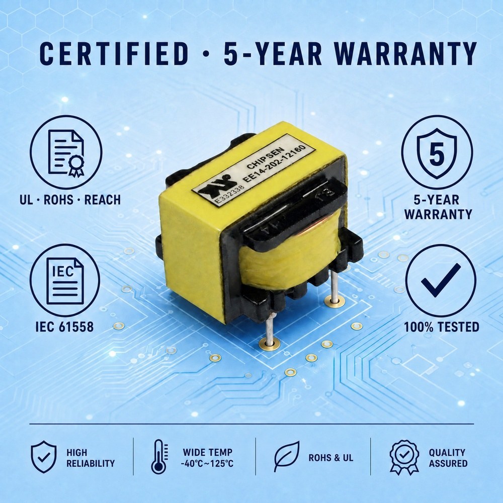 Custom EE14 High Frequency Transformer Manufacturer for DC-DC Flyback Converter