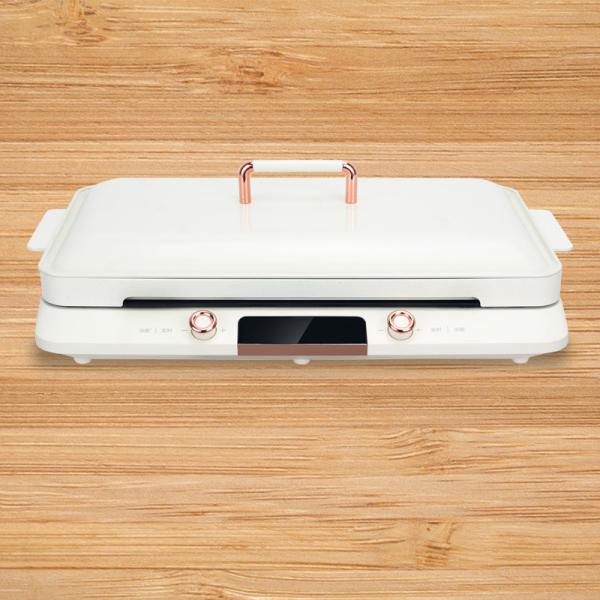 Household 2000W Electric Induction Cooker with Touch Buttons and Ceramic Glass Plate