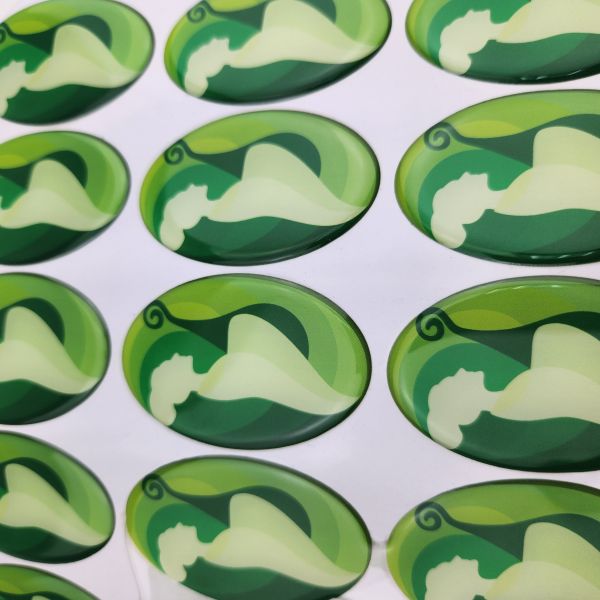 Clear Logo Adhesive Packaging Resin Epoxy Stickers Custom Cheap Vinyl Stickers