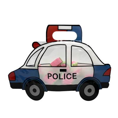 Cartoon Police Car Shape Die Cutting Stand Up Pouch Bags Wholesale with Resealable Zipper for Food Snacks Storage
