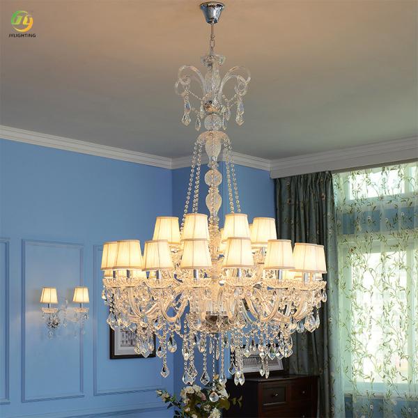 JYLIGHTING European Crystal Lamp Living Room Dining Room Bedroom Chandelier Modern Villa Staircase Hotel Lobby Candle 	Modern Pendant Light