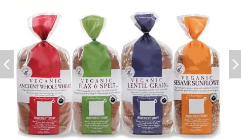 Recycled Poly Plastic Bread Bags Customized Reusable 10 Colors Print