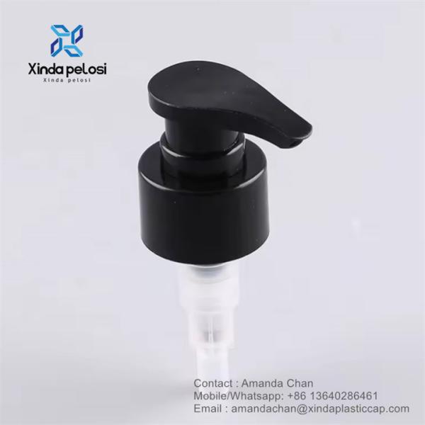 Plastic Cosmetic Black Lotion Pump For Body Wash And Shampoo Lotion Bottle