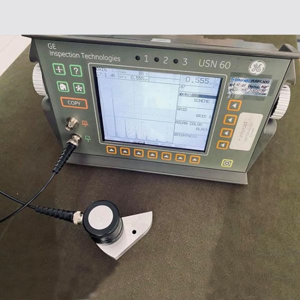 12mm США вводят одиночную прямую работу в моду зонда Bnc луча с GE USN 60 и EPOCH3 моделью 2300