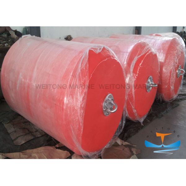 Cylindrical Marine Safety Equipment / Yokohama Type Pneumatic Rubber Fender For Ship Protection
