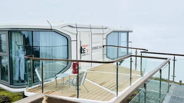 Smart Mobile Outdoor Office Pod High Privacy With Voice Control Curtain