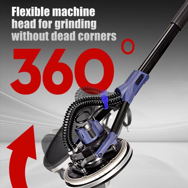 1.2KW Self Priming Drywall Sander Machine With Brushless Motor Lightweight Floor Sander