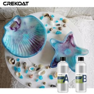 Artesanato 2 Parte Resina Luminosa Com Mínimas Bolhas