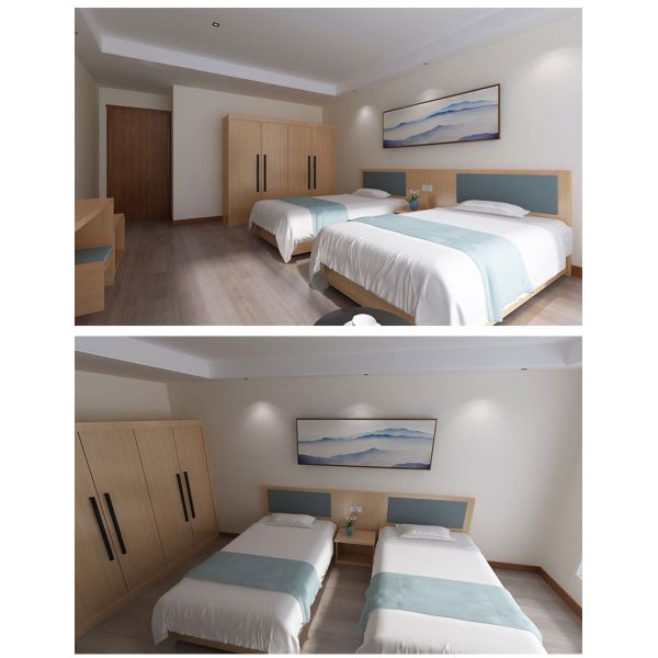 3-5 Star Hotel Bedroom Furniture Sets , Hotel Project Furniture High Glossy Painting