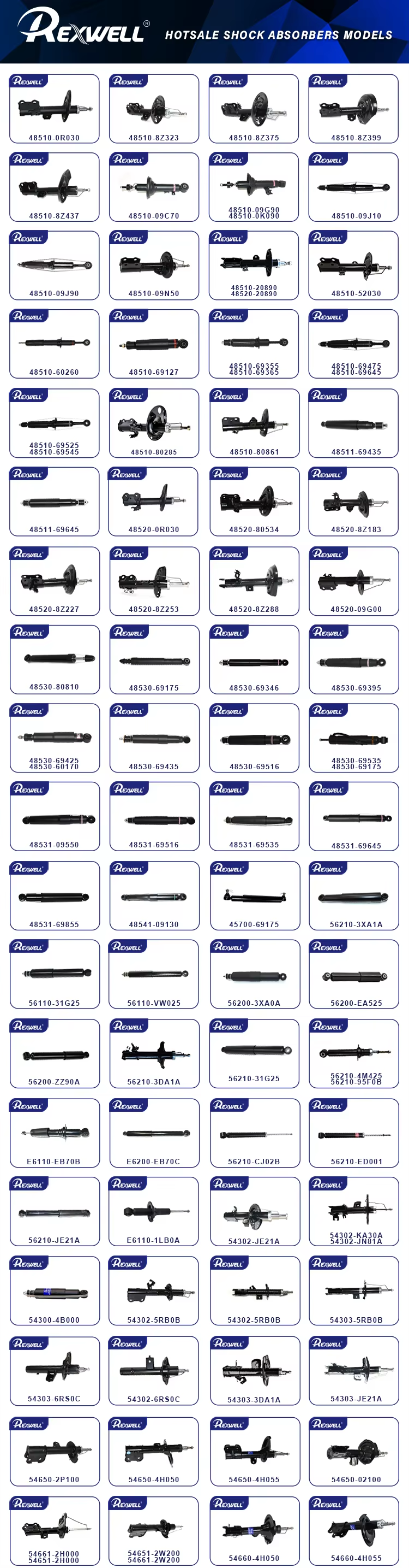 48510-8Z435 RH Suspensión automotriz Strut Asamblea del amortiguador delantero del automóvil para Toyota Highlander 2020-