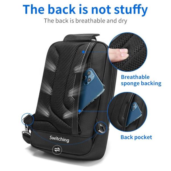 Nova tendência de camuflagem moda bolsa de um ombro para o exterior impermeável bolsa de peito masculino crossbody