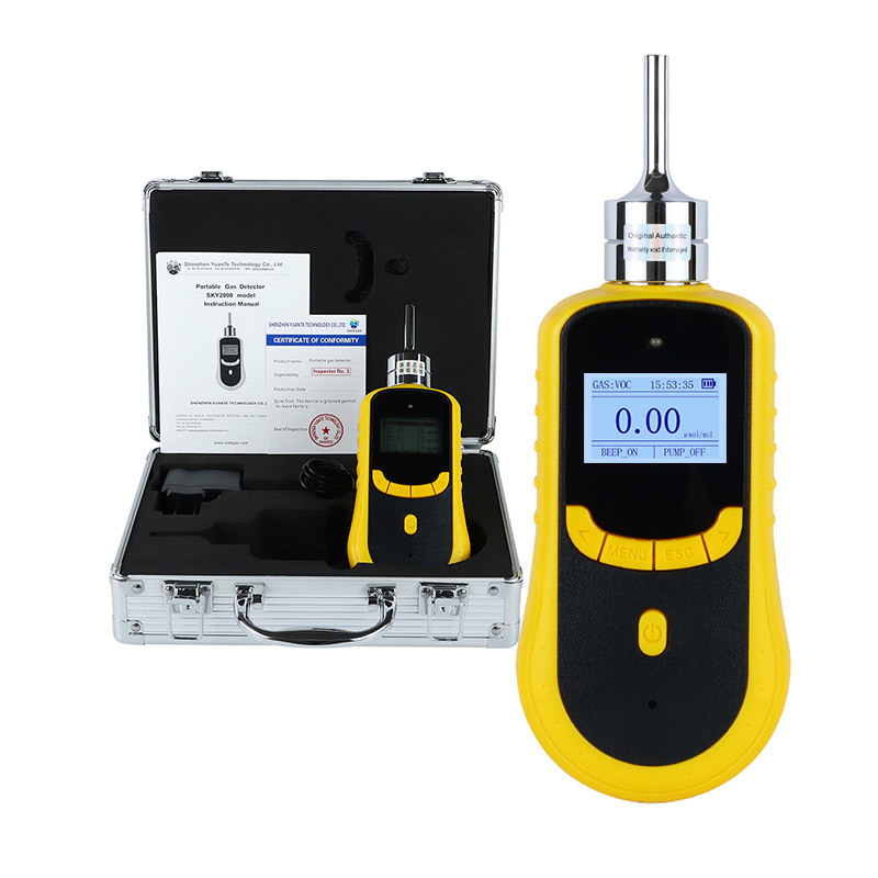 SKY2000 Portable Nitrogen Gas Detector with 0-100%VOL Range Pump Suction in Aluminum Suitcase Package