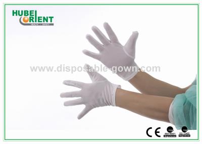 Luvas de nylon descartáveis do OEM para a cor branca do quarto desinfetado 40D