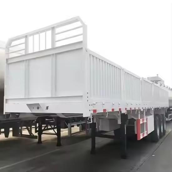 CIMC 1/ 2 Axles High Strength Steel  With Side Fence Wall Full Truck