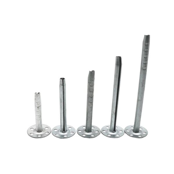 Construction Metal Insulation Board Anchors Exterior Wall Insulation Nails Cylindrical Shape