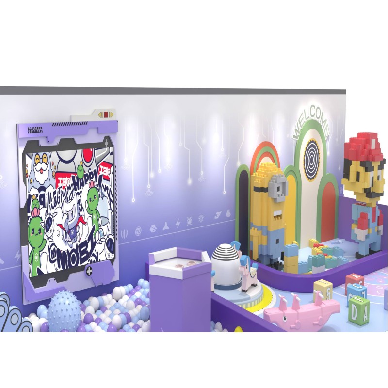 Commercial Indoor Mini Park Soft Playground Modern Nature Kids Naughty Castle