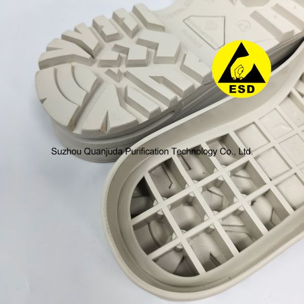 Custom Large Size ESD Antistatic Rubber Sole For Conductive Cleanroom Safety Boots