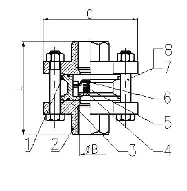 КФ8М 3ПК определяют тип вертикали нержавеющей стали задерживающего клапана подачи