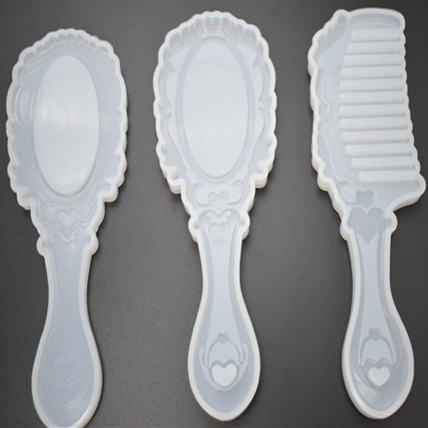 Mirror crystal dropper UV resin glue handmade silicone mold retro mirror comb mold DIY handmade dropper glue