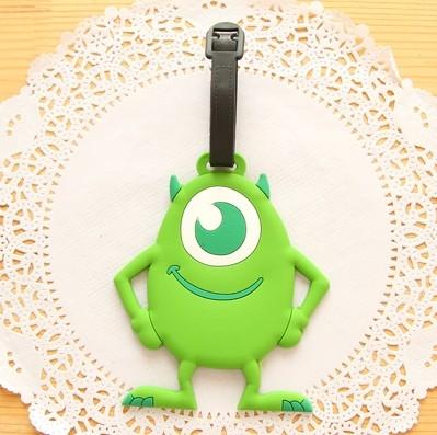 Wholesale High Quality Cute Animal Shaped PVC Luggage Tags For Kids