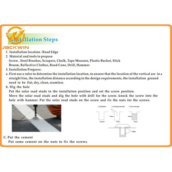 High Visible Reflective Road Studs For Construction Site With Low Temperature , Energy Saving