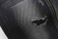 11oz tecido denim rígido 56%C 44%P preto e preto traseiro largura total 180cm