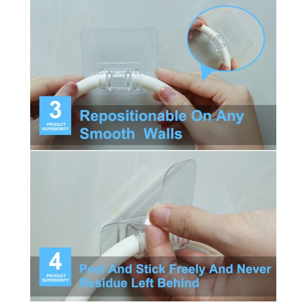 Держатель 5KG кольца полотенца ISO 9001 белый пластиковый повреждает свободный стикер PVC