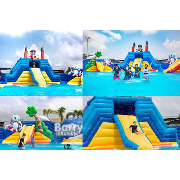 Аквапарк коммерчески раздувной спортивной площадки аквапарк коммерчески с воздуходувкой