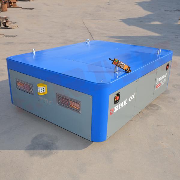 Industrial Materials Battery Transfer Cart , 3 Tons Hydraulic Lifting Electric Flat Car