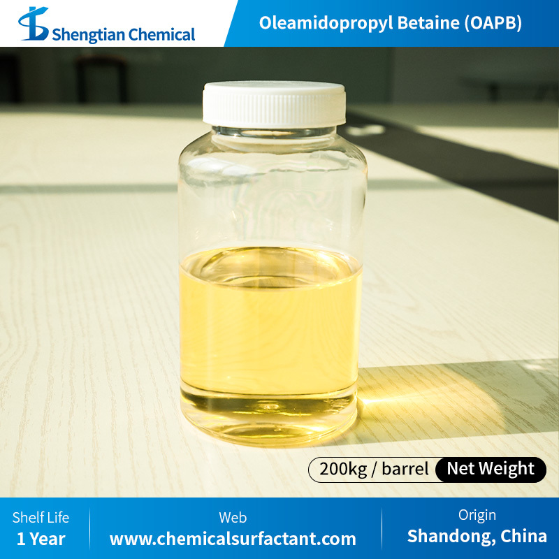 Oleamidopropyl Betaine OAPB Liquid CAS 25054-76-6 Amphoteric Surfactant With Rich Creamy Foam Skin Feel