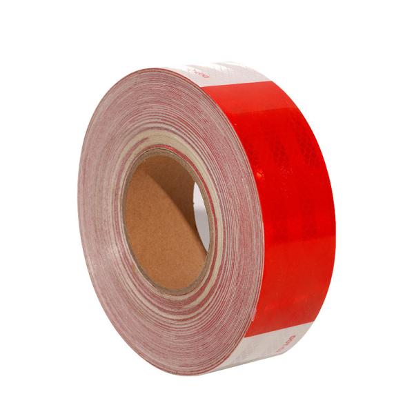White And Red Reflective Sticker Dot C2 Reflective Tape For Traffic Safety