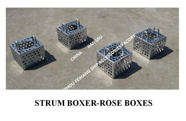 Galvanized Steel Filter Rose Box For Bilge Line FH-100A JIS F7206 Mesh-10mm