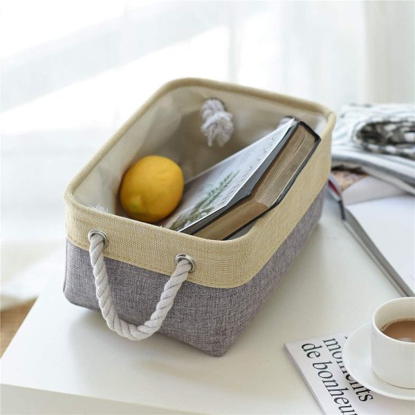 Customized Logo Acceptable Fabric Storage Basket for Clothes Storage and Organization
