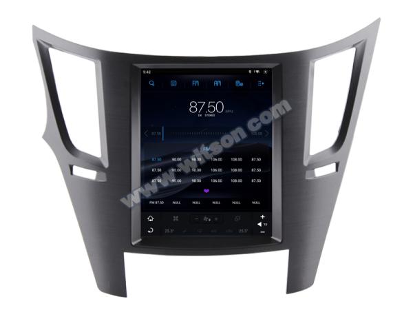 Pantalla Tesla vertical Android de 10.4 para Subaru Outback 4 Legacy 5 2009-2014, sistema multimedia estéreo para coche, GPS, reproductor Carplay