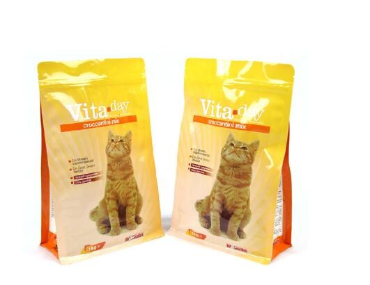 Customized Side Gusset Dog Pet Food Packaging Bag With Resealable Zip Lock
