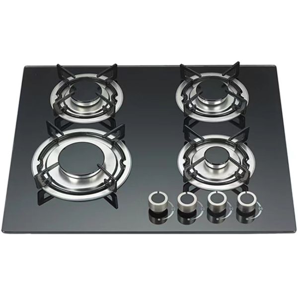 Metal Knob Household Stainless Steel Ring 2 Burner Gas Cooker Oven for Table Top Stove