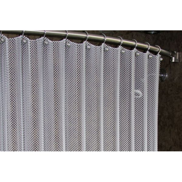 Cortinas de chuveiro de malha metálica à prova de fogo usadas para design de interiores