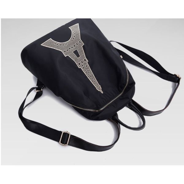 Eiffel Tower handbag new shoulder bag fashion in Europe and America Fan waterproof nylon backpack schoolbag tide female