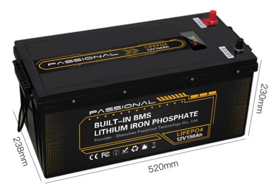 Deep Cycle 12V LiFePO4 Battery 150AH Lead Acid Replacement Use