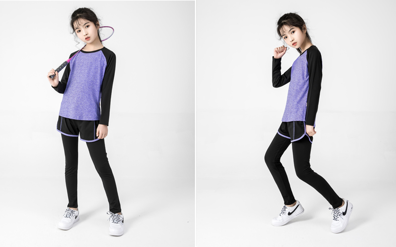 Футболки 140-210g рукава ориентированного на заказчика Raglan девушек одежды спорт детей длинные