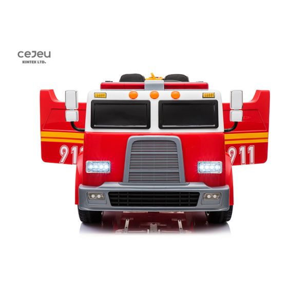 2 SeatS 3km/Hr Kids Ride On Toy Car 37 Months Ride On Fire Truck 12v Lights