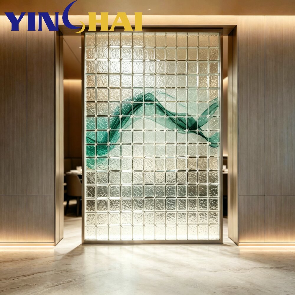 Customizable Stainless Steel Screen Partition Acrylic Inlay Transparent Screen