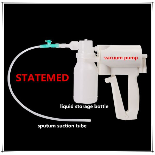 ABS Or PVC Handle Operated White Sputum Aspirator Consumable Medical Suppliers